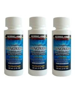 Minoxidil Kirkland 5% Barba e Cabelo para 3 Meses
