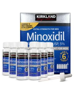 Minoxidil Kirkland 5% Barba e Cabelo para 6 Meses