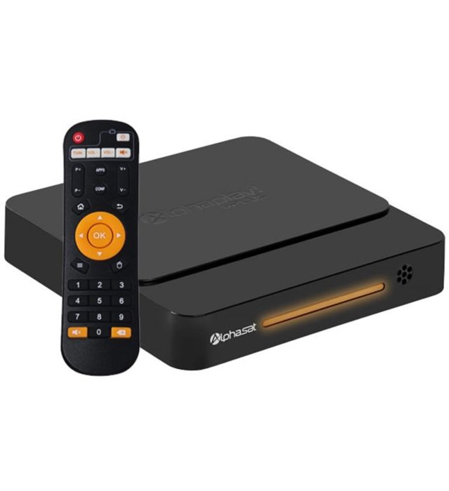 Alpha Play Plus Oficial Receptor 4K Ultra HD de 16GB eMMC 2GB RAM - Preto