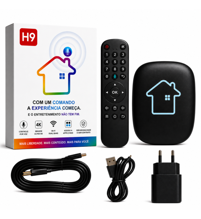 Aparelho HTV 9 Original Garantia de 1 Ano - Assistente Inteligente com Comando de Voz Android 14| Ultimas Unidade COMPRE AGORA