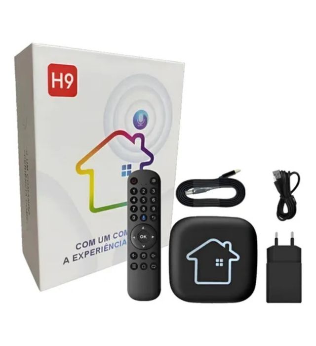 Promoção Exclusiva HTV 9 Original 1 Ano de Garantia – Assistente Inteligente com Comando de Voz Android 14