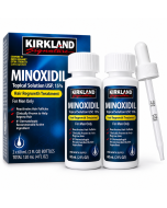 2 Minoxidil Kirkland 5% Barba e Cabelo para 2 Meses
